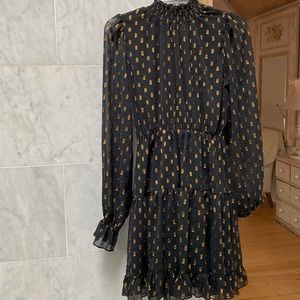 Gorgeous Black and gold dress great material